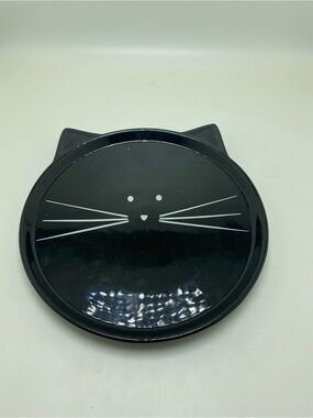 LTD Black Cat Platter Ceramic 10”